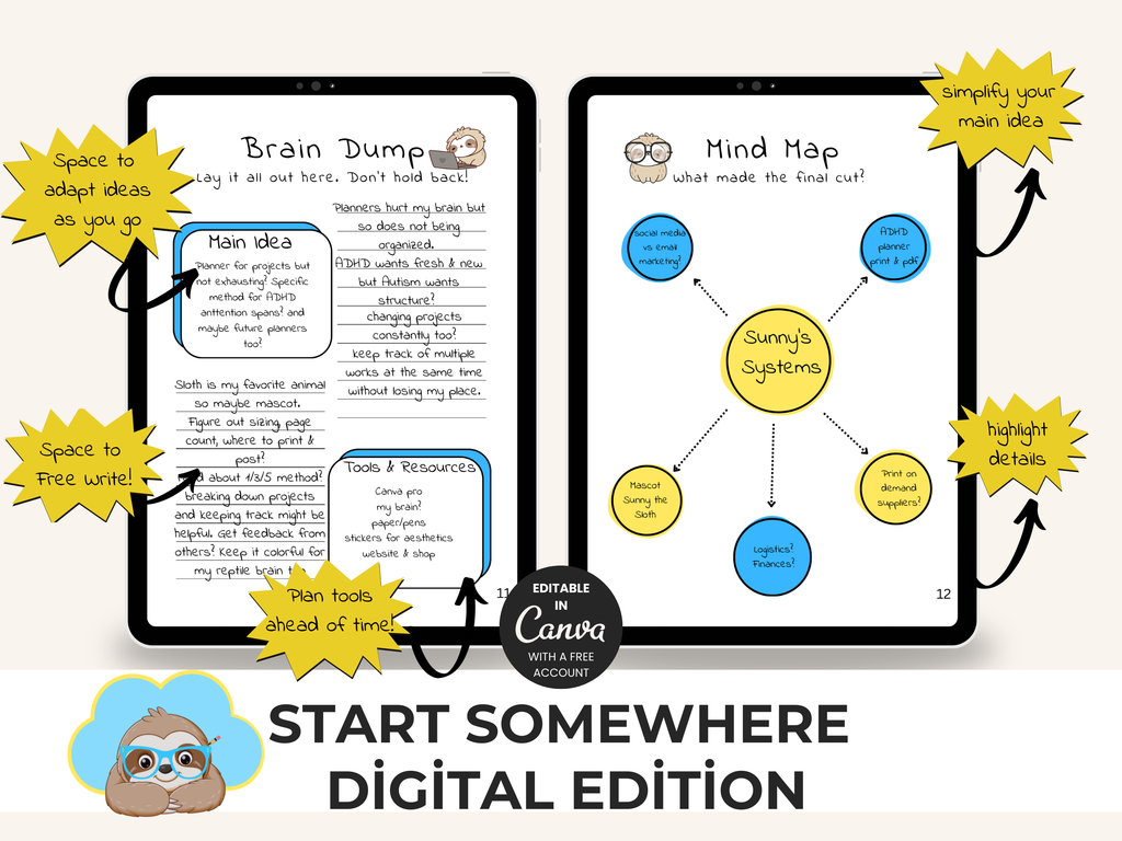 Start Somewhere: A Project Planner for ADHD Minds (Digital Edition)