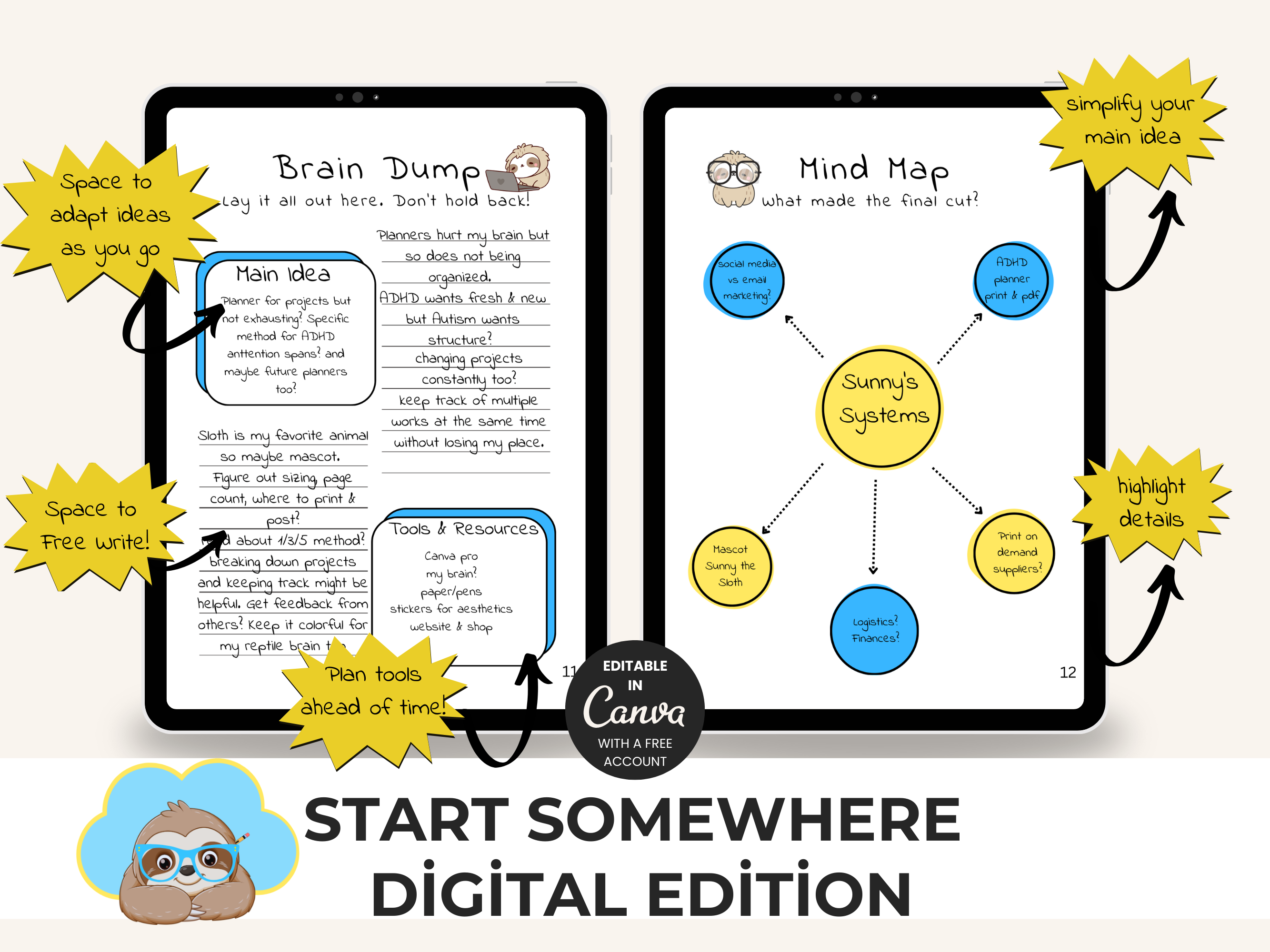 Start Somewhere: A Project Planner for ADHD Minds (Digital Edition)