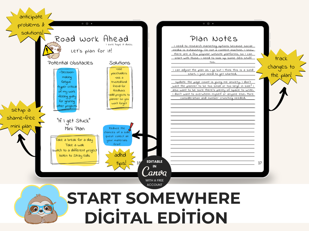 Start Somewhere: A Project Planner for ADHD Minds (Digital Edition)
