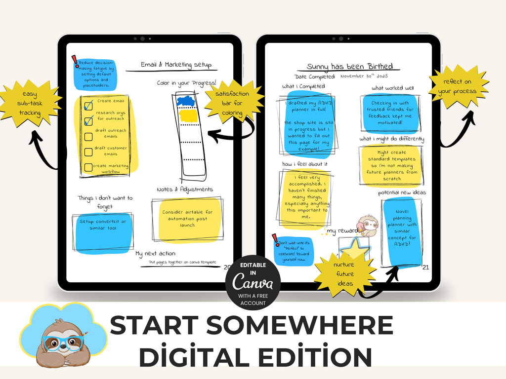 Start Somewhere: A Project Planner for ADHD Minds (Digital Edition)